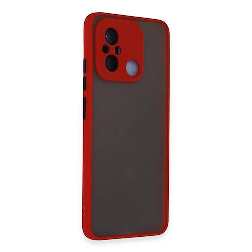 Redmi 12C K�l�f Montreal Silikon Kapak - K�rm�z�