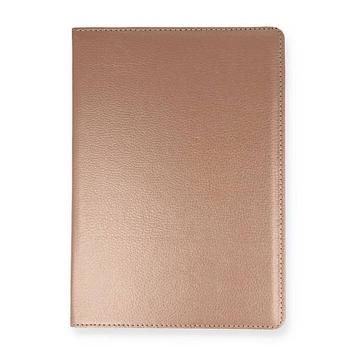 iPad 10.2 (7.nesil) K�l�f 360 Tablet Deri K�l�f - Rose Gold
