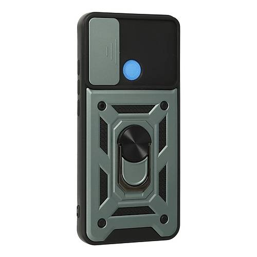 Redmi 9C K�l�f Pars Lens Y�z�kl� Silikon - Ye�il
