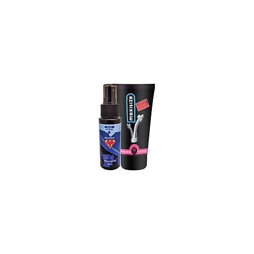 Bonie Machoman 60 ml Erkek Zaman Spreyi + Maxi Size Erkek �zel Yeri Boyutland�r�c� Krem