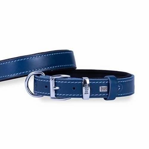 Konfor Deri K�pek Boyun Tasmas� Royalblue 3x42 50 Cm