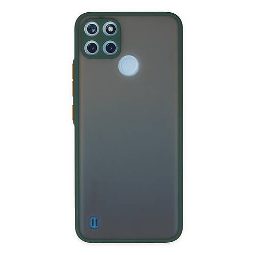 Realme C21Y K�l�f Montreal Silikon Kapak - Ye�il