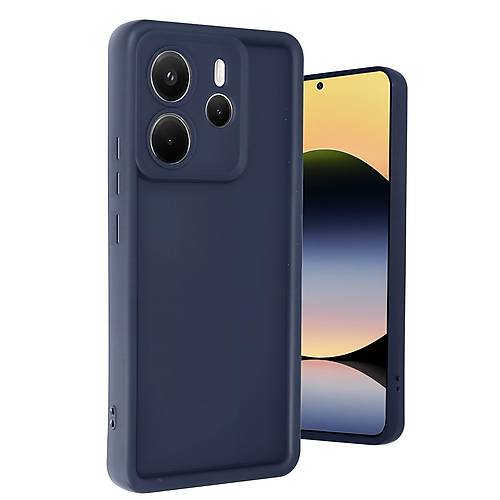 Redmi Note 14 4G K�l�f Viera Silikon - Lacivert