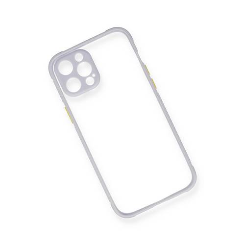iPhone 12 K�l�f Miami �effaf Silikon - Lila