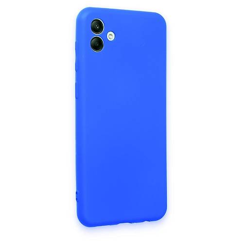 Galaxy A04 K�l�f First Silikon - Mavi