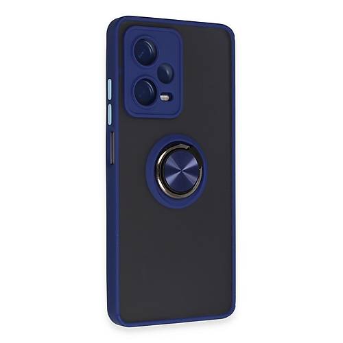 Redmi Note 12 Pro 5G K�l�f Montreal Y�z�kl� Silikon Kapak - Lacivert