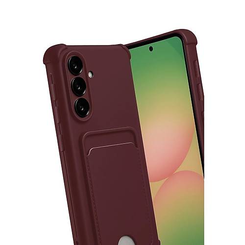 Galaxy A17 5G Kelvin Kartvizitli Silikon - Bordo