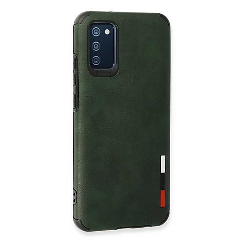 Galaxy A03S K�l�f Loop Deri Silikon - Ye�il