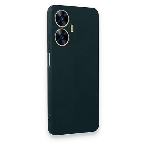 Realme C55 K�l�f First Silikon - Koyu Ye�il