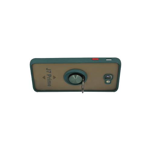 Galaxy J7 Prime K�l�f Montreal Y�z�kl� Silikon Kapak - Ye�il