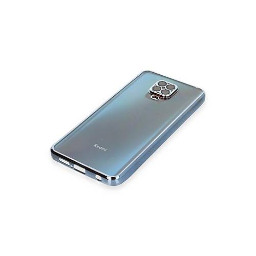 Redmi Note 9 Pro K�l�f Razer Lensli Silikon - A��k Mavi