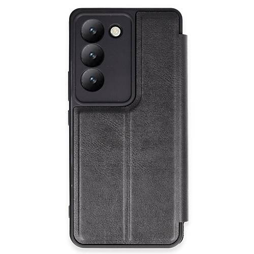 V30 Lite 4G K�l�f Flip Cover - Siyah