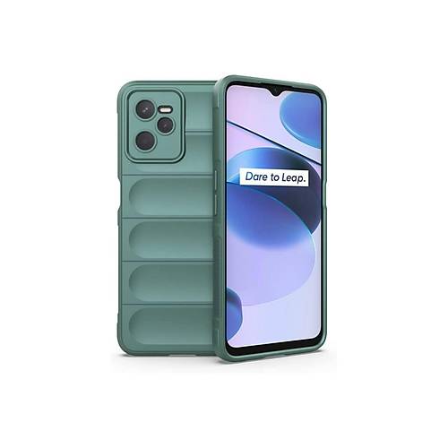 Realme C35 K�l�f Optimum Silikon - Koyu Ye�il