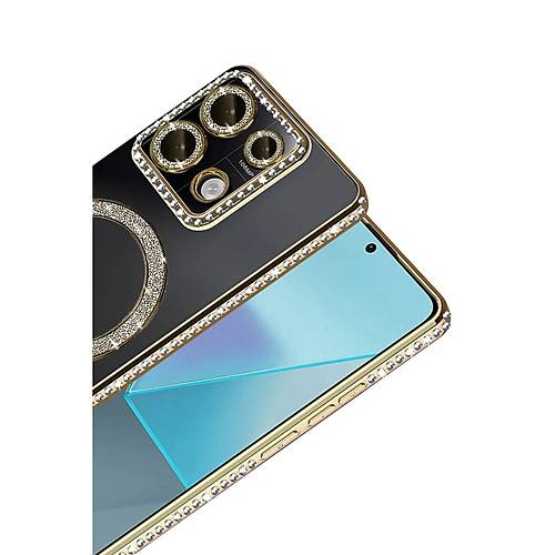 Redmi 13C Joke Simli Magneticsafe K�l�f - Gold