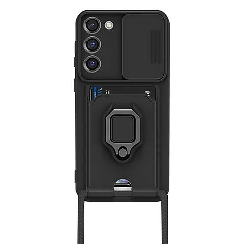 Galaxy S23 Plus K�l�f Zuma Kartvizitli Y�z�kl� Silikon - Siyah