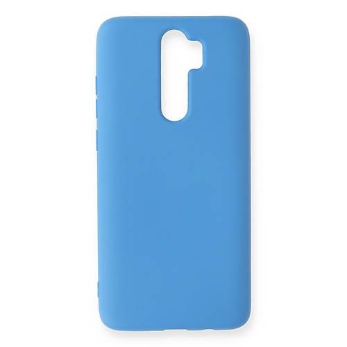 Redmi Note 8 Pro K�l�f Nano i�i Kadife Silikon - Mavi