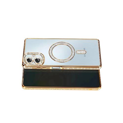 Galaxy A07 4G Joke Simli Magneticsafe K�l�f - Gold