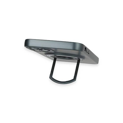 iPhone 12 Pro K�l�f Lukka Magneticsafe Kapak - Koyu Ye�il