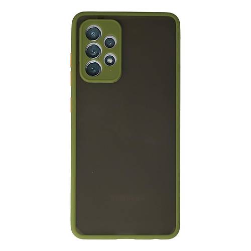 Galaxy A72 K�l�f Montreal Silikon Kapak - Ye�il