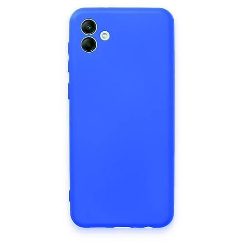 Galaxy A04 K�l�f First Silikon - Mavi