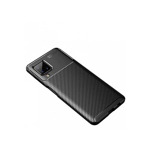 Galaxy A22 K�l�f Auto Focus Karbon Kapak - Siyah