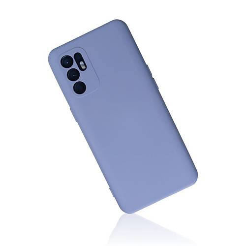 Reno 6 K�l�f Nano i�i Kadife Silikon - Lila