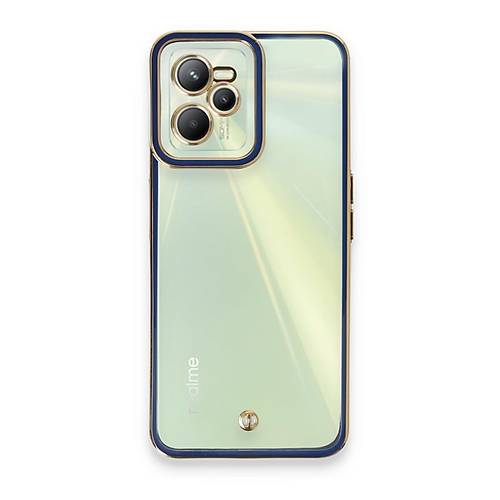 Realme C35 K�l�f Liva Lens Silikon - Mavi