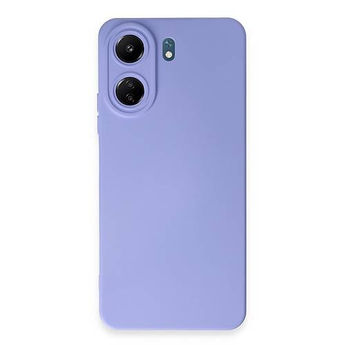 Redmi 13C K�l�f Nano i�i Kadife Silikon - Lila