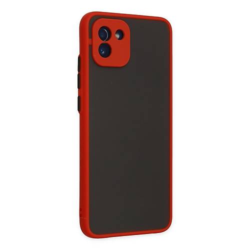 Galaxy A03 K�l�f Montreal Silikon Kapak - K�rm�z�