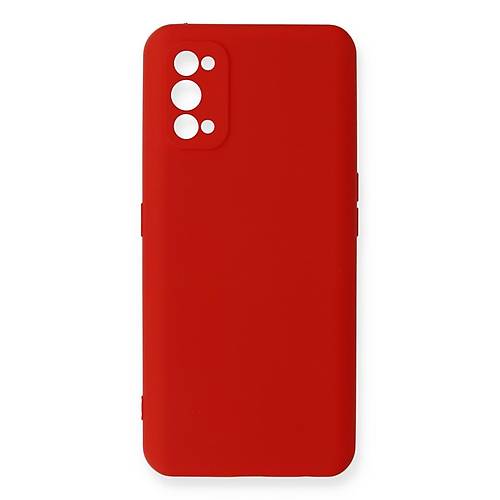 Realme 7 Pro K�l�f Nano i�i Kadife Silikon - K�rm�z�
