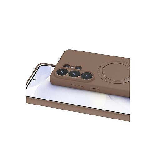 Galaxy S26 Ultra Regal Magsafe Standl� Kapak - ��l Titanyum