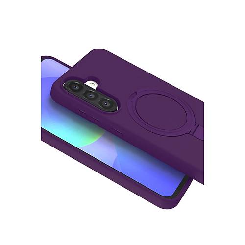 Galaxy A36 Regal Magsafe Standl� Kapak - Derin Mor