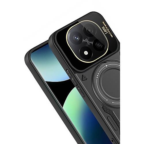 14T Pro K�l�f Joy Lens Standl� Kapak - Siyah