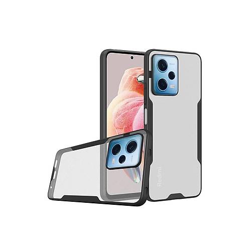 Redmi Note 12 5G K�l�f Platin Silikon - Siyah