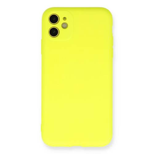 iPhone 11 K�l�f Nano i�i Kadife Silikon - Sar�