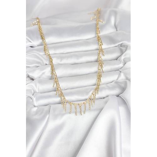 Pirin� Gold Renk Sa�akl� Model Kad�n Kolye
