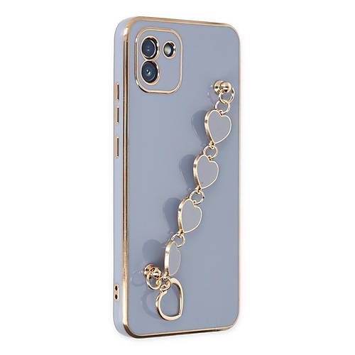 Galaxy A03 K�l�f Esila Silikon - Gri