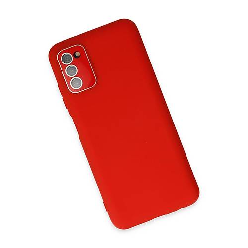 Galaxy A03S K�l�f Lansman Glass Kapak - K�rm�z�