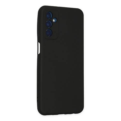 Galaxy M23 K�l�f Nano i�i Kadife Silikon - Siyah