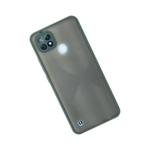 Realme C21 K�l�f Montreal Silikon Kapak - Ye�il