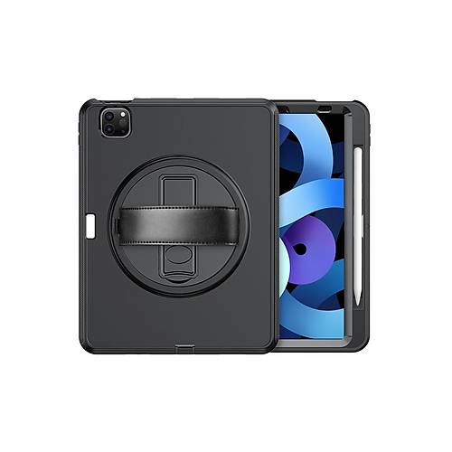 iPad Pro 11 (2018) K�l�f Hand Strap Tablet K�l�f� - Siyah
