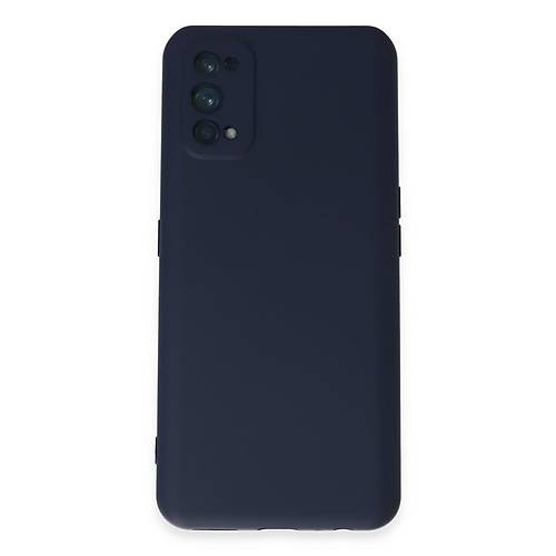 Realme 7 Pro K�l�f Nano i�i Kadife Silikon - Lacivert