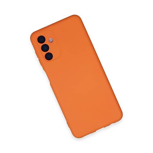 Galaxy A24 4G K�l�f Nano i�i Kadife Silikon - Turuncu