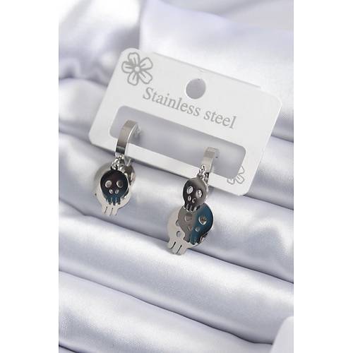 316L �elik G�m�� Renk Sallant� Kuru Kafa Model Kad�n K�pe