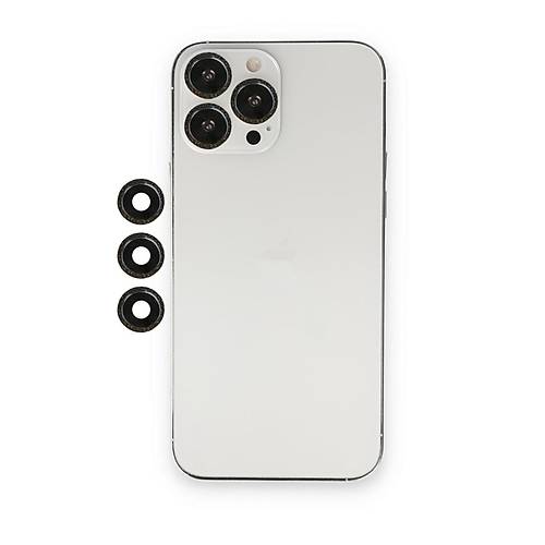 iPhone 12 Pro Shine Kamera Lens - Siyah