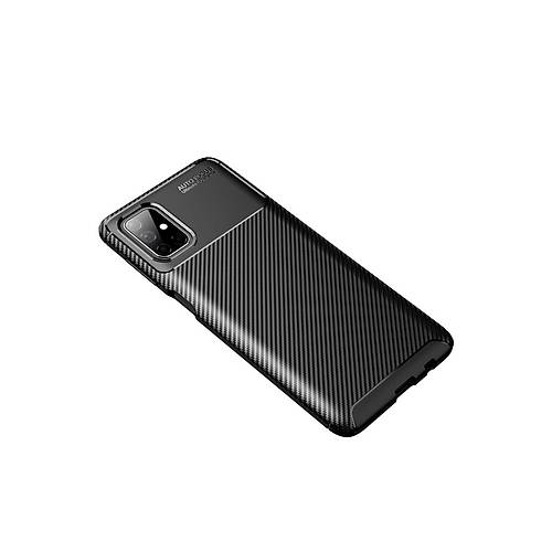 Galaxy M51 K�l�f Auto Focus Karbon Kapak - Siyah