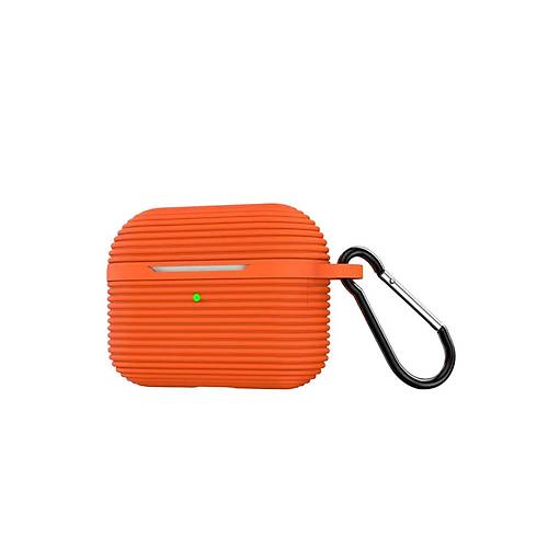 Airpods Pro 3 (3.nesil) Raven Silikon K�l�f - Turuncu