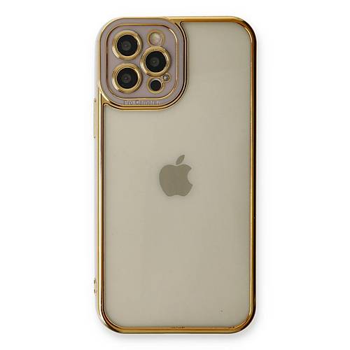 iPhone 12 Pro K�l�f Liva Lens Silikon - Lila