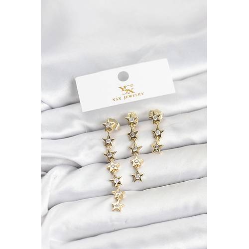 Pirin� Gold Renk Y�ld�z Model YSX Trio K�pe Seti