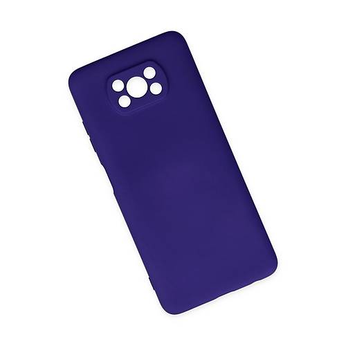 Pocophone X3 K�l�f Nano i�i Kadife Silikon - Mor